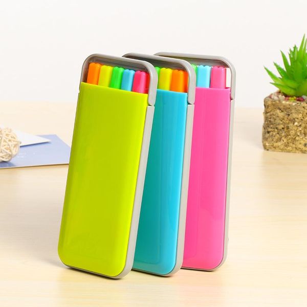 1 set candy color highlighter pen set mini fluo markers stationery office school supplies caneta fluorescente h bbysex, Black;red
1 set candy color highlighter pen set mini fluo markers stationery office school supplies caneta fluorescente h bbysex, Black;red