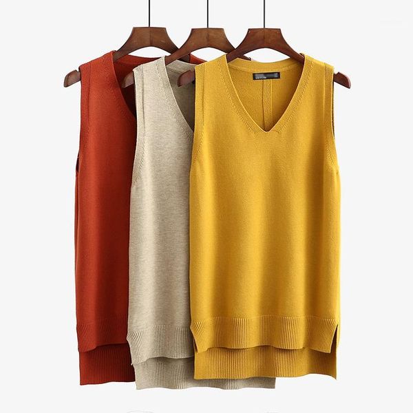 sweater vest long front short backside long sleeveless pullover waistcoat women knitted female plus size casual1, White
sweater vest long front short backside long sleeveless pullover waistcoat women knitted female plus size casual1, White