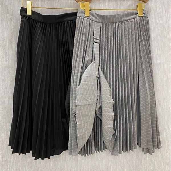 autumn / winter 2020 new women's solid color decorative pleated mid length skirt 1025 y1214, Black
autumn / winter 2020 new women's solid color decorative pleated mid length skirt 1025 y1214, Black