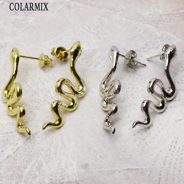 8 pairs snake stud earrings round stud earrings simple style fashion for women jewelry 31193, Golden;silver
8 pairs snake stud earrings round stud earrings simple style fashion for women jewelry 31193, Golden;silver