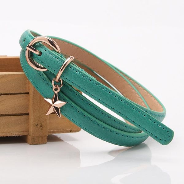 Fashion Women Five-Pointed Star Pendant Casual Thin Leisure Leather Belt Designer Women's Belt, Black;brown
Fashion Women Five-Pointed Star Pendant Casual Thin Leisure Leather Belt Designer Women's Belt, Black;brown