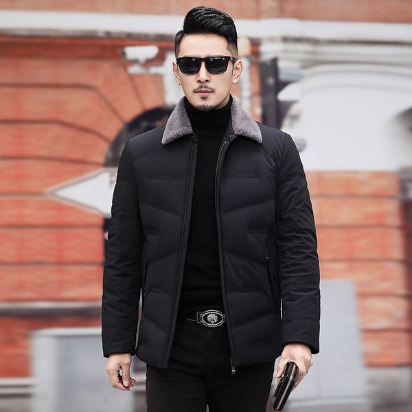 large new style lapel men's middle-aged white duck down coat fat fashion urban down jacket winter slim coat q1209, Black
large new style lapel men's middle-aged white duck down coat fat fashion urban down jacket winter slim coat q1209, Black