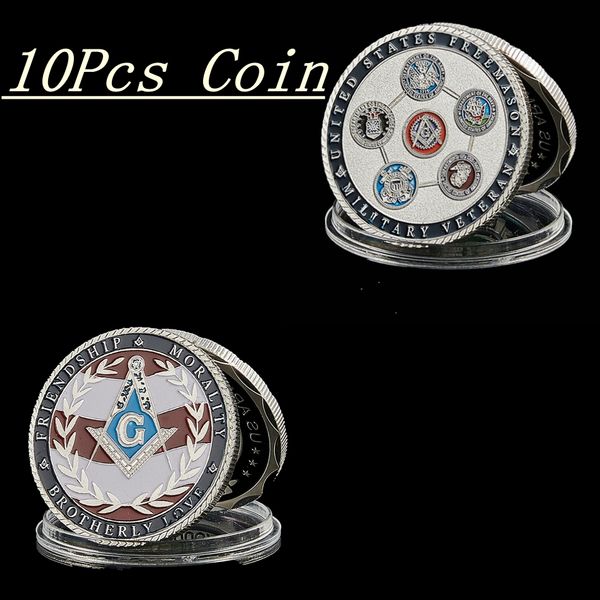 10pcs usa military craft veteran ason brotherhood friendship morality collectible token coin value
10pcs usa military craft veteran ason brotherhood friendship morality collectible token coin value