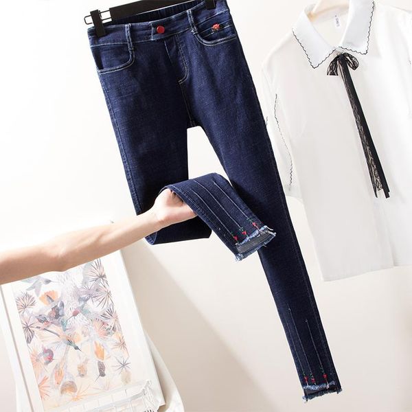 plus size jeans for women tassel mid waist elastic slim fit denim pencil pants ankle length femme trousers boyfriend jeans 4xl1, Blue
plus size jeans for women tassel mid waist elastic slim fit denim pencil pants ankle length femme trousers boyfriend jeans 4xl1, Blue