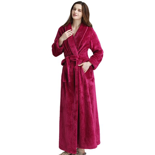 2021 new autumn long bathrobe for solid woman ffy flannel nightgown long-sleeve cleavage with warm pajama sashes 2u8j, White
2021 new autumn long bathrobe for solid woman ffy flannel nightgown long-sleeve cleavage with warm pajama sashes 2u8j, White