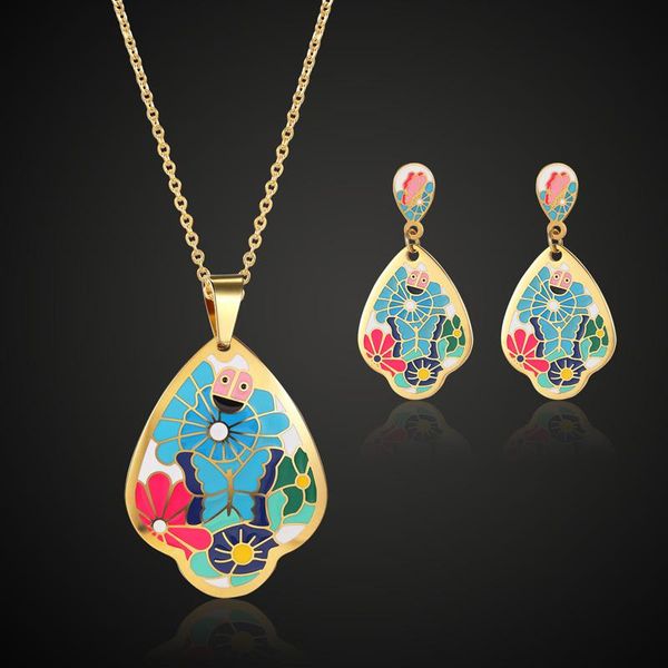 zlxgirl metal enamel shape butterfly stainless steel jewelry sets russian design women's fashion bridal jewelry sets bags, Silver
zlxgirl metal enamel shape butterfly stainless steel jewelry sets russian design women's fashion bridal jewelry sets bags, Silver