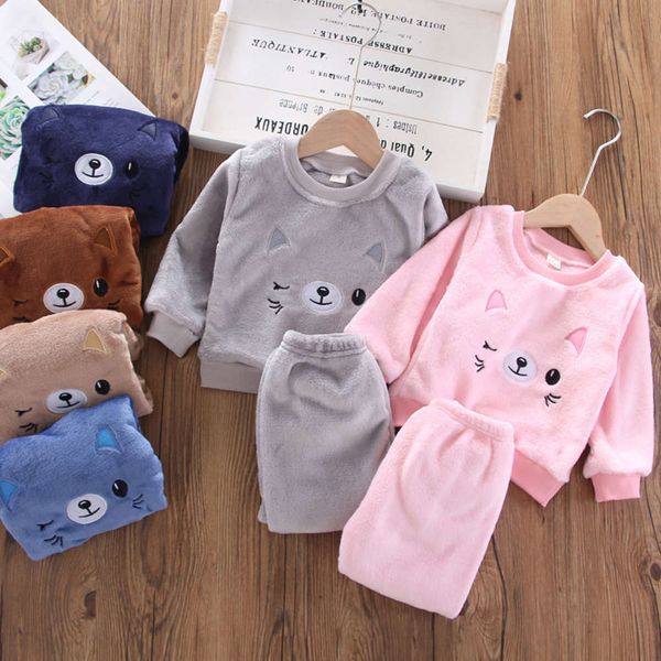 thickened autumn children's little flannel pajamas winter boys coral cashmere girls' housewear suit, Blue;red
thickened autumn children's little flannel pajamas winter boys coral cashmere girls' housewear suit, Blue;red
