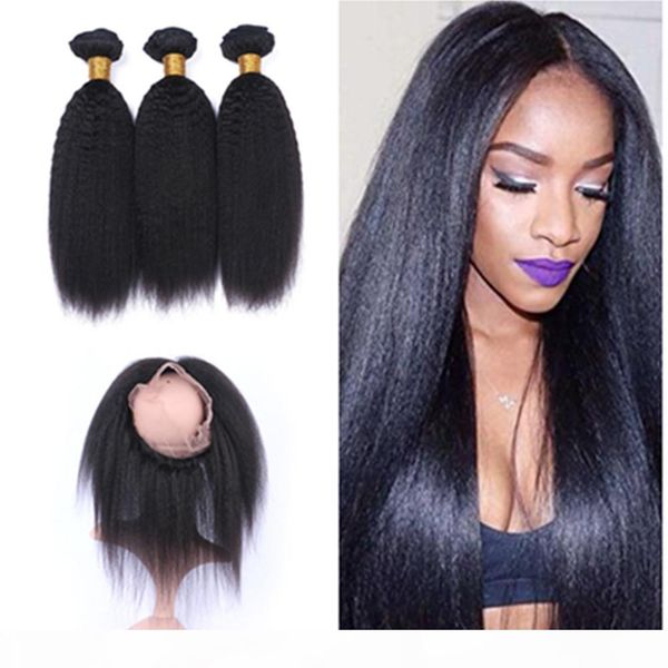 8a human hair virgin hair 360 lace frontal with bundles light yaki straight with baby hair 3 bundles with 360 frontal for african, Black;brown
8a human hair virgin hair 360 lace frontal with bundles light yaki straight with baby hair 3 bundles with 360 frontal for african, Black;brown