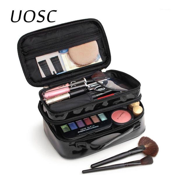 cosmetic bags & cases uosc women pu makeup bag double layer waterproof toilettry case travel organizer bright color storage boxes neceser1
cosmetic bags & cases uosc women pu makeup bag double layer waterproof toilettry case travel organizer bright color storage boxes neceser1