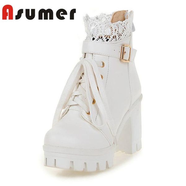 boots asumer arrive 2021 round toe platform ankle bud silk buckle cross tied women zip pu high heels, Black
boots asumer arrive 2021 round toe platform ankle bud silk buckle cross tied women zip pu high heels, Black