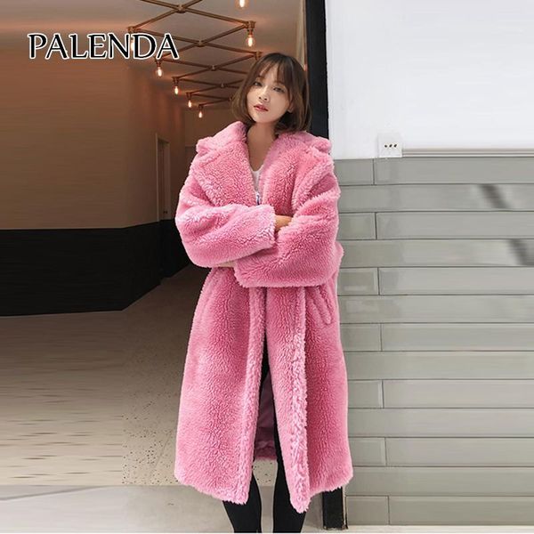 2018 new long winter warm coat teddy bear faux fur pink and leopard print women coat with pocket1, Black
2018 new long winter warm coat teddy bear faux fur pink and leopard print women coat with pocket1, Black