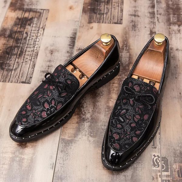 fashion lefu men shoes pu leather printed low cover foot bow decoration low heel round head classic chaussure homme dh742, Black
fashion lefu men shoes pu leather printed low cover foot bow decoration low heel round head classic chaussure homme dh742, Black