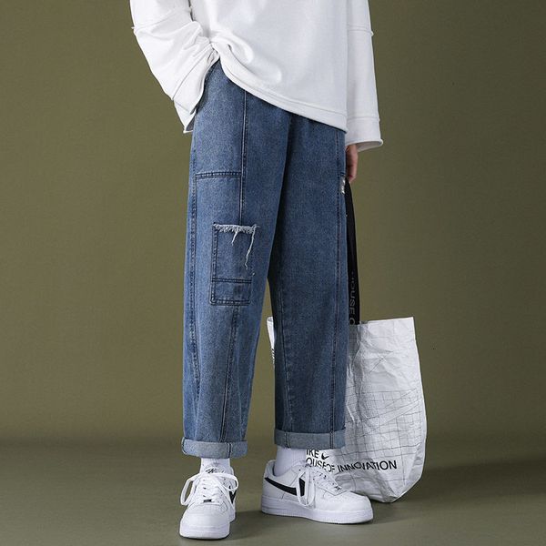 2021 men's brem spring/winter new fine retro large pocket plus breech pants fashion young clothes t3kl, Blue
2021 men's brem spring/winter new fine retro large pocket plus breech pants fashion young clothes t3kl, Blue