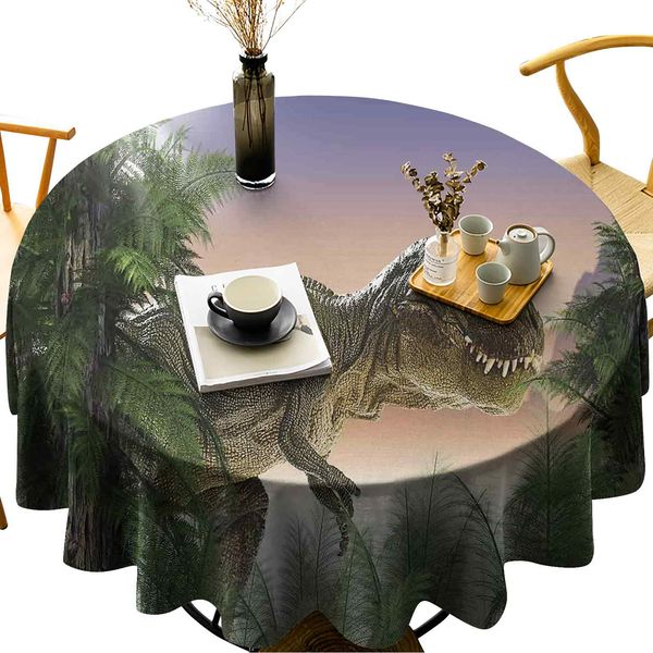 round table cover spillproof tablecloth dinosaur in the jungle trees forest nature woods scary predator violence
round table cover spillproof tablecloth dinosaur in the jungle trees forest nature woods scary predator violence