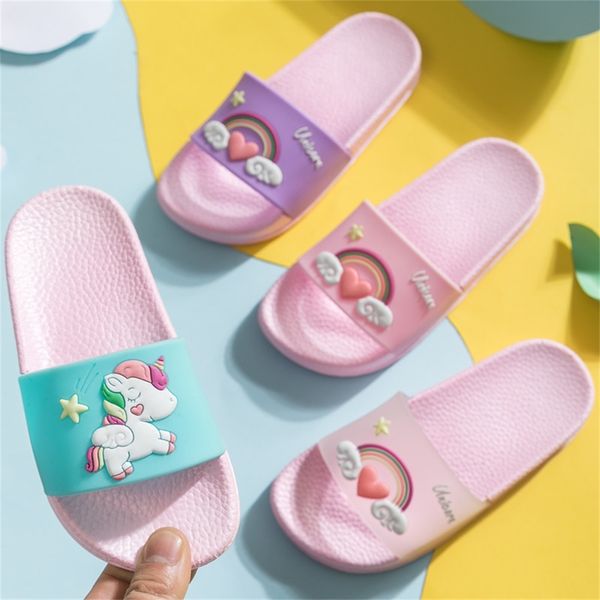 kids home slippers girls cartoon beach shoes summer rainbow flip flops boys non-slip outdoor shoes toddler unicorn slippers lj200826, Black;red
kids home slippers girls cartoon beach shoes summer rainbow flip flops boys non-slip outdoor shoes toddler unicorn slippers lj200826, Black;red