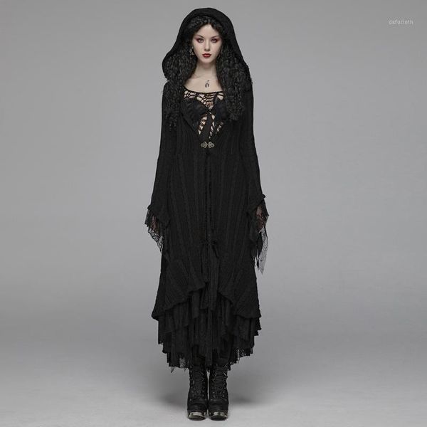 punkrave women's gothic woolen cardigan retro hooded witch halloween costume1, Black
punkrave women's gothic woolen cardigan retro hooded witch halloween costume1, Black