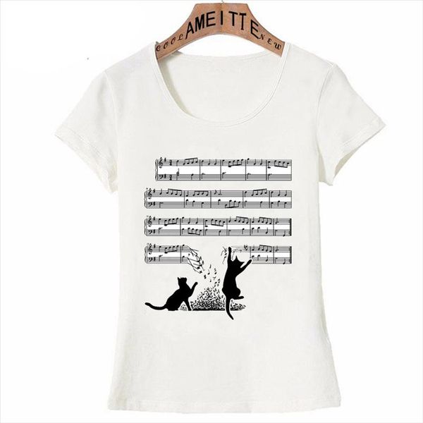 funny vintage cats and music sheet premium scoop t shirt fashion women short sleeve cute girl casual female summer tees, White
funny vintage cats and music sheet premium scoop t shirt fashion women short sleeve cute girl casual female summer tees, White