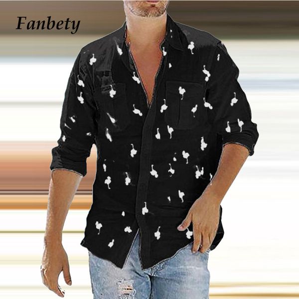 2020 autumn long sleeve print men shirt casual slim fit turn-down collar pocket male fashion hawaiian plus size men's shirt c1211, White;black
2020 autumn long sleeve print men shirt casual slim fit turn-down collar pocket male fashion hawaiian plus size men's shirt c1211, White;black