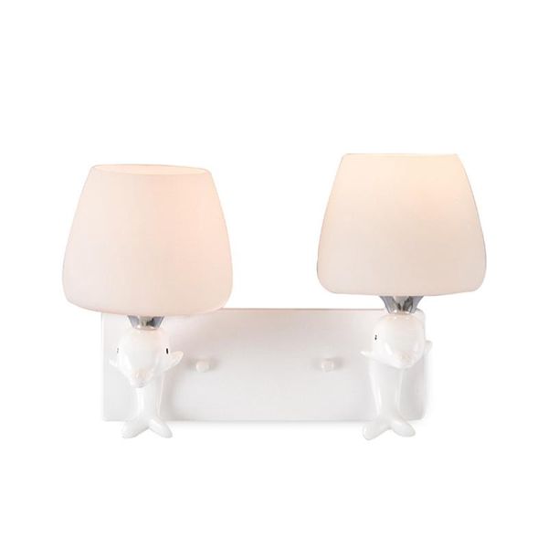 wall lamp creative dolphin style e14 glass light modern minimalist single/double heads for aisle bedside restaurant cafe
wall lamp creative dolphin style e14 glass light modern minimalist single/double heads for aisle bedside restaurant cafe
