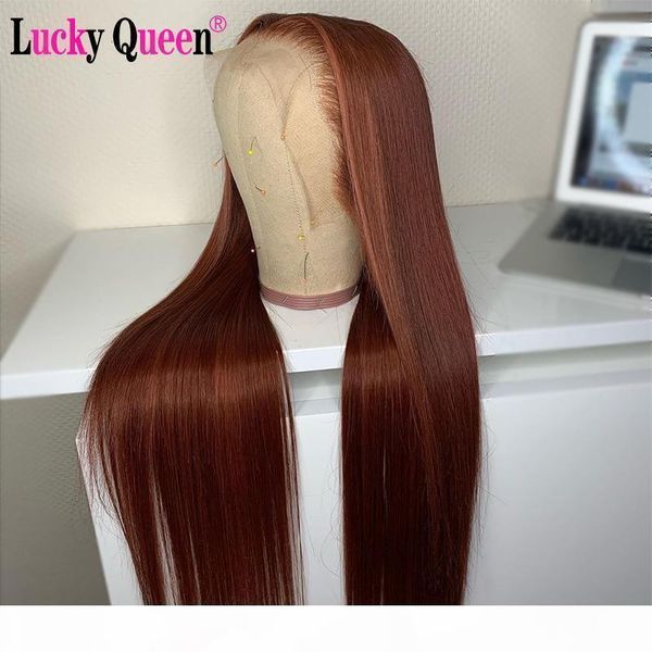 #33 color glueless 13x4 13x6 lace front human hair wigs for black women pre plucked brazilian remy straight lucky queen wigs, Black;brown
#33 color glueless 13x4 13x6 lace front human hair wigs for black women pre plucked brazilian remy straight lucky queen wigs, Black;brown