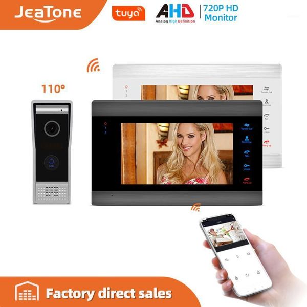 video door phones jeatone 7'' wifi tuya smart ip phone intercom system with ahd/720p 110 degree doorbell camera support remote unl
video door phones jeatone 7'' wifi tuya smart ip phone intercom system with ahd/720p 110 degree doorbell camera support remote unl