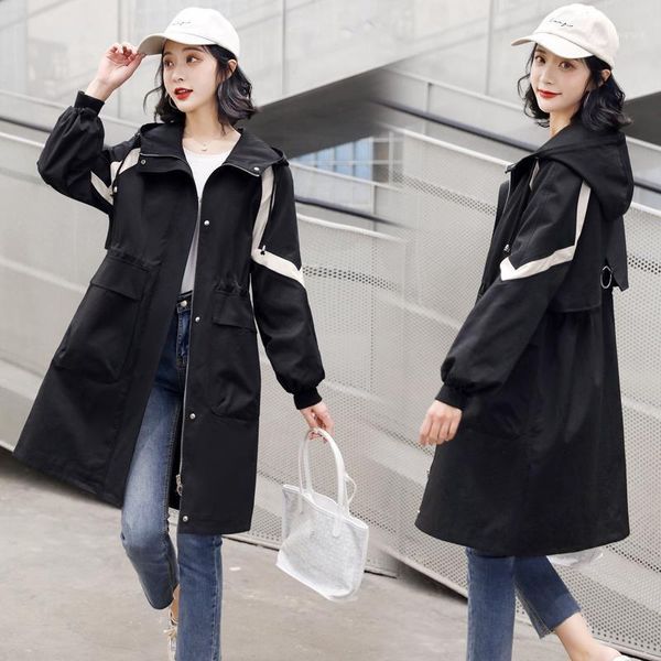 windbreaker mid-length and small lady 2020 new coat all-match british style1, Black
windbreaker mid-length and small lady 2020 new coat all-match british style1, Black