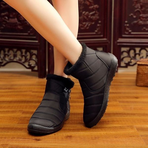 winter warm plush snow tube thick waterproof side zipper shoes women ankle boots plus size y200115, Black
winter warm plush snow tube thick waterproof side zipper shoes women ankle boots plus size y200115, Black