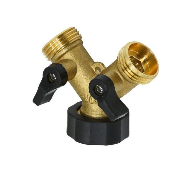 watering equipments brass female 3/4" 2-way garden tap water splitter y irrigation valve 3/4 hose adjustable 1pcs 
watering equipments brass female 3/4" 2-way garden tap water splitter y irrigation valve 3/4 hose adjustable 1pcs