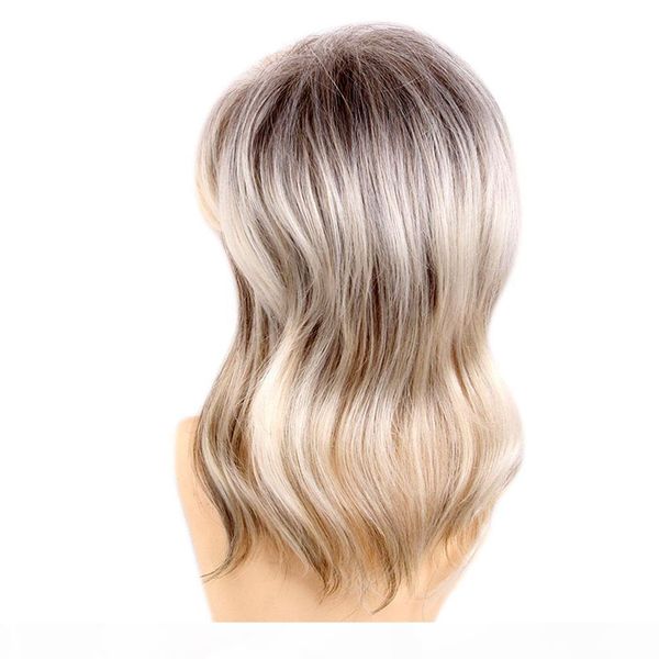 15 inch women hair wig mixed color curly wave full wig medium human hair wig heat ok, Black
15 inch women hair wig mixed color curly wave full wig medium human hair wig heat ok, Black