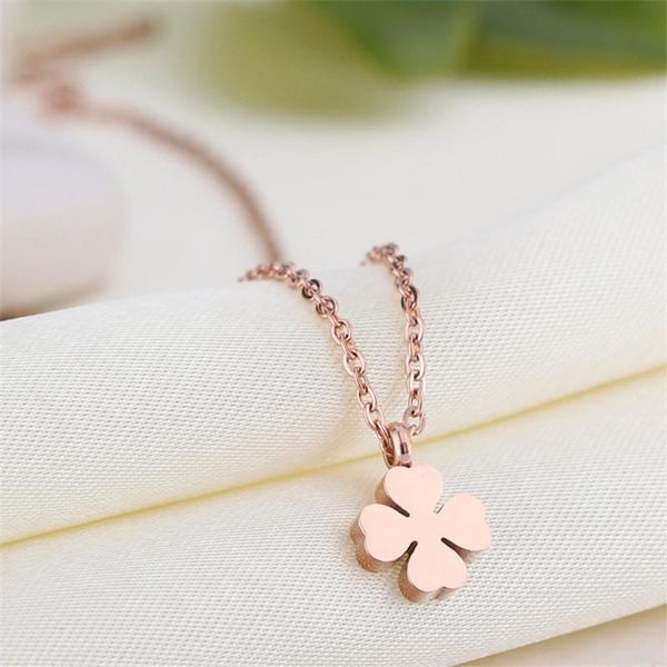 yun ruo fashion rose gold color lucky flower pendant necklace titanium steel jewelry woman birthday gift not fade drop shipping, Silver
yun ruo fashion rose gold color lucky flower pendant necklace titanium steel jewelry woman birthday gift not fade drop shipping, Silver