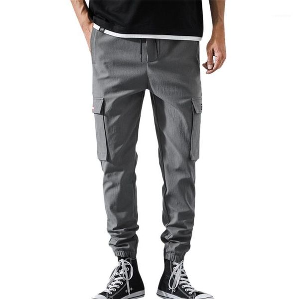 men's new casual straight overalls pocket drawstring cargo pants sports trousers male streetwear pantalones hombre joggers1, Black
men's new casual straight overalls pocket drawstring cargo pants sports trousers male streetwear pantalones hombre joggers1, Black
