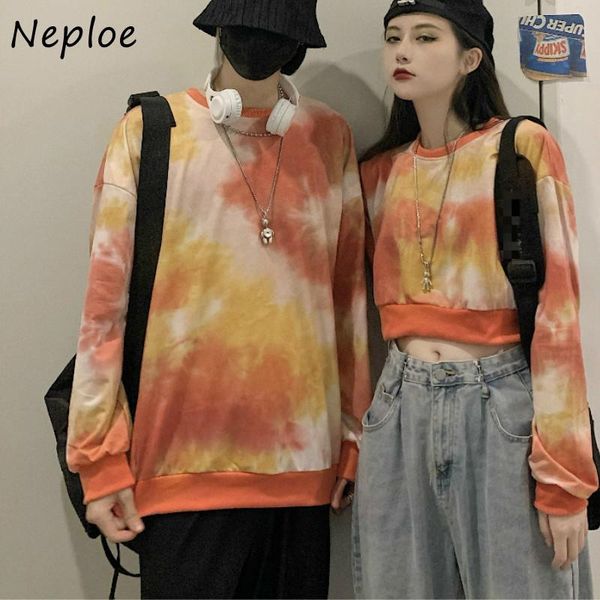 women's hoodies & sweatshirts neploe autumn korean women chic panelled tie dye o-neck long sleeve hoody 2021 fashion loose casual femme, Black
women's hoodies & sweatshirts neploe autumn korean women chic panelled tie dye o-neck long sleeve hoody 2021 fashion loose casual femme, Black