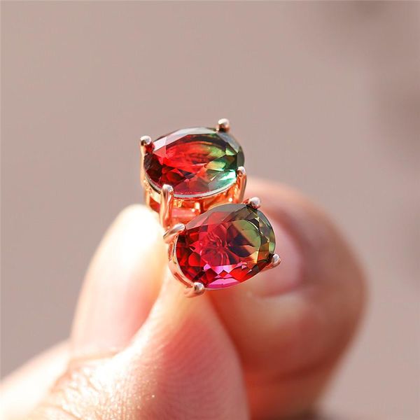 stud classic oval rainbow zircon earrings for women vintage fashion jewelry rose gold red green crystal gradient stone, Golden;silver
stud classic oval rainbow zircon earrings for women vintage fashion jewelry rose gold red green crystal gradient stone, Golden;silver