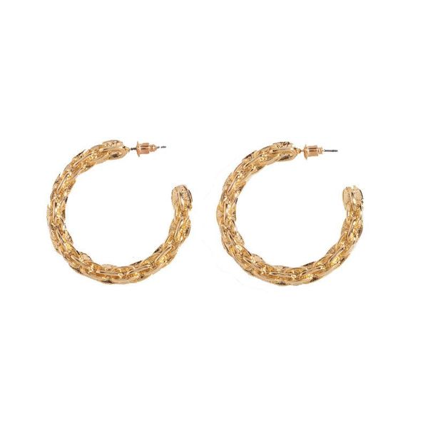 hoop & huggie ujbox europe america zinc alloy earrings personality creative metal twisted circle chain wedding party accessories, Golden;silver
hoop & huggie ujbox europe america zinc alloy earrings personality creative metal twisted circle chain wedding party accessories, Golden;silver