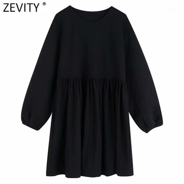 zevity new women vintage lantern sleeve patchwork black mini dress femme chic pleats knitting vestido casual loose cloth ds48791, Black;gray
zevity new women vintage lantern sleeve patchwork black mini dress femme chic pleats knitting vestido casual loose cloth ds48791, Black;gray