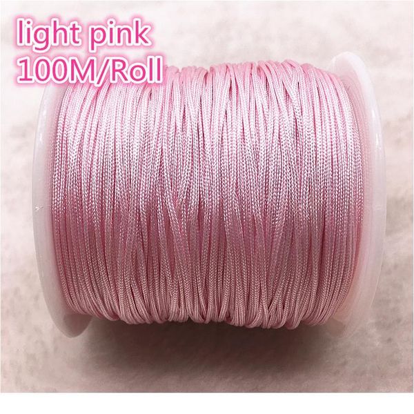 100m/roll 0.8mm light pink nylon cord thread chinese knot macrame cord bracelet braided string diy beading thr jllsvz
100m/roll 0.8mm light pink nylon cord thread chinese knot macrame cord bracelet braided string diy beading thr jllsvz