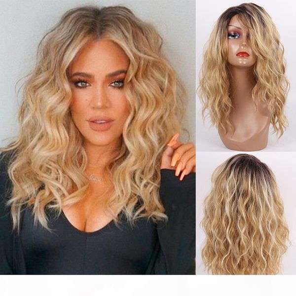 women's fashion short wavy blond wig ombre blond brown synthetic heat-resistant fiber wig for cosplay women's daily, Black
women's fashion short wavy blond wig ombre blond brown synthetic heat-resistant fiber wig for cosplay women's daily, Black