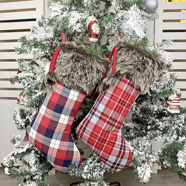 christmas stockings decorations 18'' large plaid plush faux fur cuff stocking for xmas new year home decor jk2011xb
christmas stockings decorations 18'' large plaid plush faux fur cuff stocking for xmas new year home decor jk2011xb