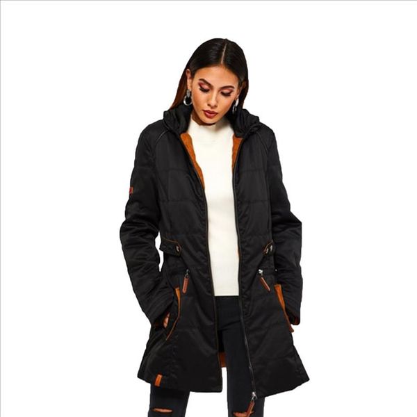 women winter warm turtleneck jackets coat female fashion long sleeve solid color plus size cotton thick outwear t2g, Black
women winter warm turtleneck jackets coat female fashion long sleeve solid color plus size cotton thick outwear t2g, Black