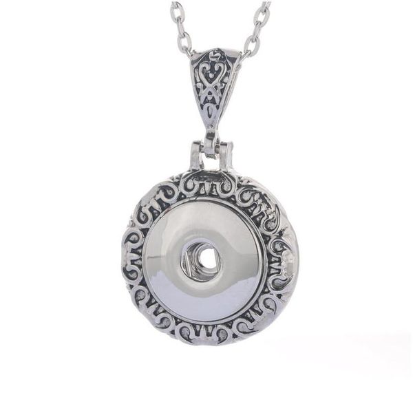 vintage women's flower 18mm snap button pendant necklace jewelry with bead chain statement woman suspension diy jewelr bbypkn, Silver
vintage women's flower 18mm snap button pendant necklace jewelry with bead chain statement woman suspension diy jewelr bbypkn, Silver