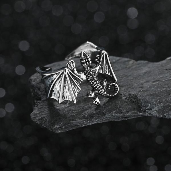 fashion flying dragon rings punk rings vintage men ring adjustable hiphop rock jewelry finger for man women gift, Silver
fashion flying dragon rings punk rings vintage men ring adjustable hiphop rock jewelry finger for man women gift, Silver