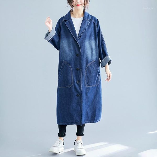 2021 autumn new korean style big pocket denim jacket blouse collar long windbreaker simple and all-match casual1, Tan;black
2021 autumn new korean style big pocket denim jacket blouse collar long windbreaker simple and all-match casual1, Tan;black