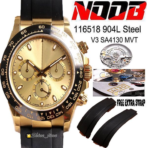 2021 n sa4130 automatic chronograph 116518 mens watch 18k yg ceramic bezel yellow dial edition 904l steel case rubber strap, Slivery;brown
2021 n sa4130 automatic chronograph 116518 mens watch 18k yg ceramic bezel yellow dial edition 904l steel case rubber strap, Slivery;brown