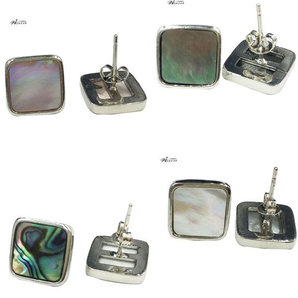 stud beautiful zealand abalone & mother of pearl shell square art women men earring pwb722, Golden;silver
stud beautiful zealand abalone & mother of pearl shell square art women men earring pwb722, Golden;silver