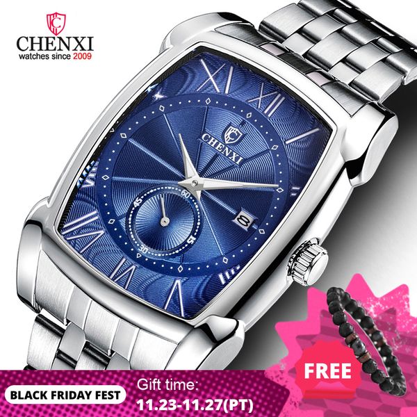 chenxi watches men's quartz military stainless steel wristwatch men brand fashion chronograph male waterproof business watch 201120, Slivery;brown
chenxi watches men's quartz military stainless steel wristwatch men brand fashion chronograph male waterproof business watch 201120, Slivery;brown
