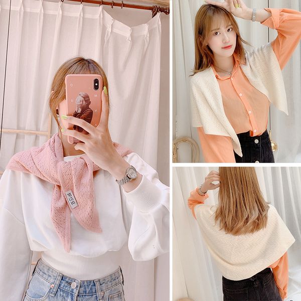 autumn and winter new scarves women's brand version fashionable and versatile elegant lady's hollowed out knitted bib and long tri, Blue;gray
autumn and winter new scarves women's brand version fashionable and versatile elegant lady's hollowed out knitted bib and long tri, Blue;gray