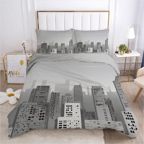 3d design bedding set 3pcs duvet cover sets gray quilt covers blanket case bed linens city views king size bedclothes
3d design bedding set 3pcs duvet cover sets gray quilt covers blanket case bed linens city views king size bedclothes