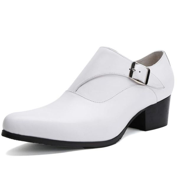 dress shoes mens genuine leather high heels pointed toe fashion wedding white black career work height increase
dress shoes mens genuine leather high heels pointed toe fashion wedding white black career work height increase
