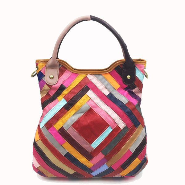 2021 designer genuine for handcrafted women's fabric bag ladies rainbow bags with handle leather handbags hlzz
2021 designer genuine for handcrafted women's fabric bag ladies rainbow bags with handle leather handbags hlzz