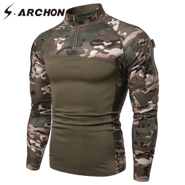 s.archon tactical t-shirts men camo cotton long sleeve army combat t-shirt elastic breathable tshirts clothing, White;black
s.archon tactical t-shirts men camo cotton long sleeve army combat t-shirt elastic breathable tshirts clothing, White;black